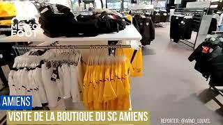 Visite de la Boutique de l'Amiens SC par @Arno_louvel, reporter MeteoFoot !