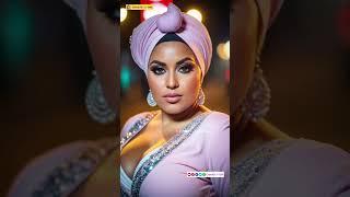 Plus-Size Arab Girl in Stylish Outfit with Turban Hijab | AI Model Lookbook  #fashioncatalog