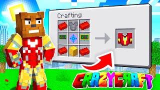 Becoming IRON MAN In Minecraft Crazy Craft