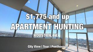  High-Rise Apartment Hunting in Houston | DOWNTOWN   (  TOUR  & CITY VIEWS )