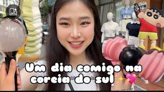 Um dia comigo na Coreia do Sul | passeando , myongdong, kpop store, Mukbang, comendo