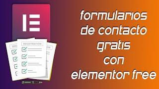  Formularios de contacto gratis con Elementor free