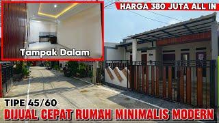 Dijual murah rumah minimalis type 45/ 60 turun harga 380 juta all in