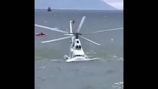 WHALE TOOK HELICOPTER IN WATER #CRASH