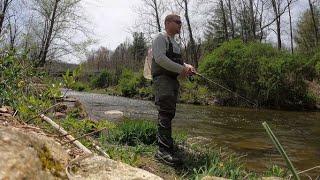 TROUT FISHING with JOE'S FLIES Spinners    ( The Fish were HUNGRY )