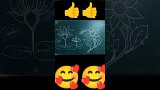 made lotus and sunflower easily #youtube #art #biowala #viral #hridesh #desing #naturalvision