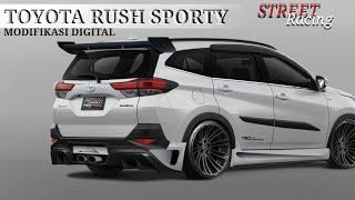 Edit Tampilan All New Rush GR sport Modifikasi Street Racing (Digital Modification)