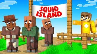 BANNING VILLAGERS From SQUID ISLAND! (Minecraft)