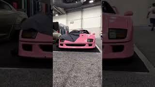 Pink Ferrari F40 at Sema 2022 #sema #semashow #ferrari #ferrarif40 #f40 #bbs #bbswheels