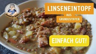 Linseneintopf aus Grundzutaten kochen