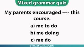 Choose The Correct Form Of Verb |  Gap Filling Test | Grammar Test