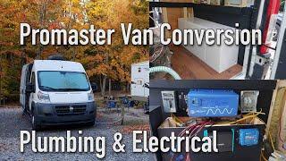 Promaster Van Conversion Detailed Plumbing & Electrical System Walk Through