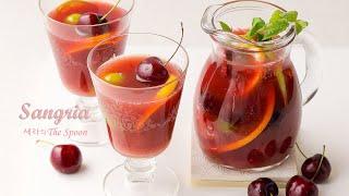 샹그리아 만들기/여름 제철과일 음료, 레드와인 요리 상그리아 레시피 (How to make Sangria)