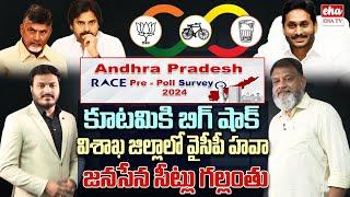 RACE Visakhapatnam Survey : Big Shock to Janasena party | AP Elections | EHA TV