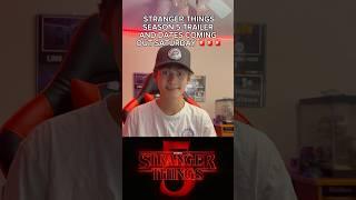 STRANGER THINGS SEASON 5 TRAILER AND RELEASE DATES COME OUT THIS SATURDAY