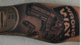 TATTOO TIMELAPSE - REALISTIC GUN