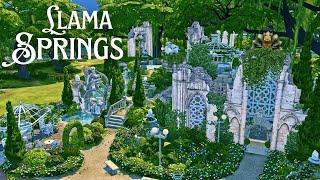 Llama Springs  Relaxing Stopmotion Build in The Sims4  No CC