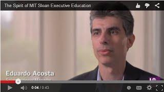 The Spirit of MIT Sloan Executive Education