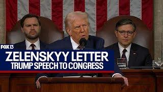 Trump says he received letter from Zelenskyy calling for peace