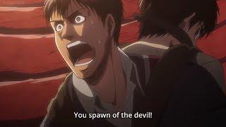 Attack on Titan Season 2 - Bertholdt rages after hearing Annie is being tortured!