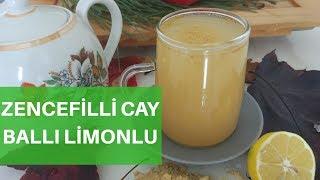 Sogukalgınlıgına ve Oksürüge birebir ballı limonlu zencefilli çay