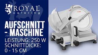 Aufschnittmaschine Royal Catering RCAM-300 | Produktpräsentation