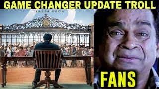 game changer update troll / ram charan  / game changer teaser update / shankar /    kiaraadvani /