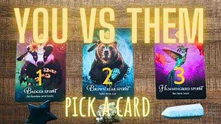  YOU vs THEM! Their Thoughts & Feelings  PICK A CARD /  Love Tarot