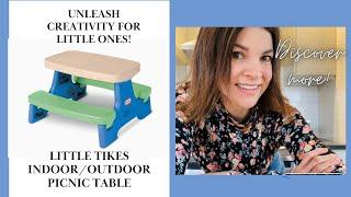 Little Tikes Kids Picnic Table: Quick Setup for Creative Dining and Playtime