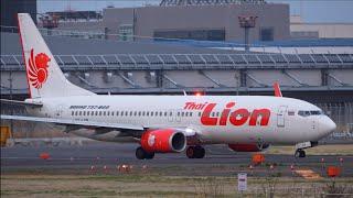 Thai Lion Air Boeing 737-800 HS-LUP Takeoff from Narita 16R | NRT/RJAA