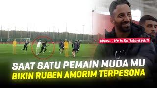 Baru Latihan Perdana Langsung Terpesona!! Alasan Ruben Amorim Terpincut Bintang Muda Setan Merah