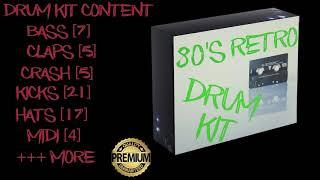 80's Retro Drum Kit | Download (Synthwave, Dreamwave, Retrowave)