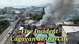 Aerial Coverage/Fire Incident at Tiano - Nacalaban Sts/Cagayan de Oro City/Philippines