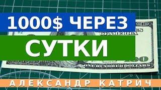 ПОЛУЧИ 1000$ через СУТКИ | Как начать зарабатывать деньги в интернете