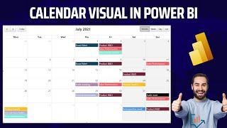 Calendar Visual Power BI  - Custom Visual