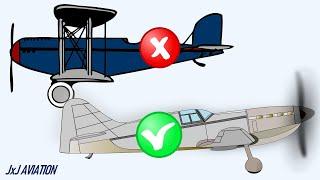 Why do we have more "Monoplanes" than "Biplanes"? | Difference between Monoplanes and Biplanes |