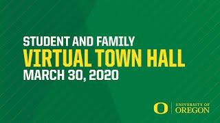 Virtual Town Hall -  Held March 30th