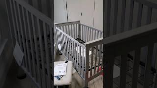 How did this get up here? Built in place crib