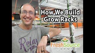 How We Build and Setup Our Microgreens Grow Racks