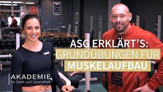 HOW TO Muskelaufbau Grundübungen | mit Dr. Sascha Gail | Kreuzheben | Rudern | Kniebeuge 