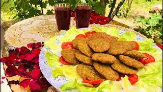 پختن چبلی کباب مزه دار از عدس cooking tasty lentil chapli kebab