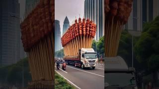 Evolution of giant satay truck into a village sight