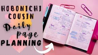 TASK MANAGEMENT | DAILY page FUNCTIONAL PLANNING Routine with Hobonichi Cousin A5 for Work & Home