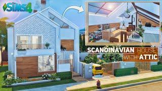 Ikea Inspired Home with Attic • Scandinavian House | No CC | The SIMS 4 Stop Motion