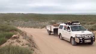 Station Stays WA Convoy leaving the Ningaloo Homestead in our Redtrack and Eureka campers