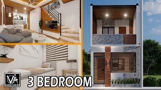 2 STOREY SMALL HOUSE DESIGN 4X9 3 BEDROOMS