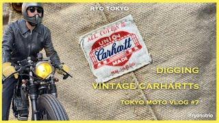 TOKYO MOTOVLOG 7 / Digging Vintage Carhartt heart tags in Koenji