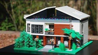 Giant LEGO Modern Vacation Mansion MOC⎪Full Walk-Through & Tour (JIMBRICKED)