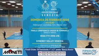 Finale 1° - 2° posto Campionato Under 16 Femminile Banca Annia