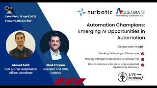 Automation Champions Webinar with Turbotic